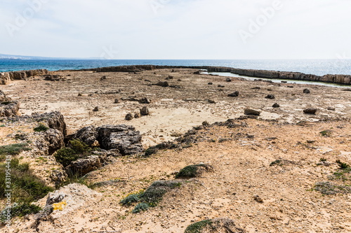 rocky soil in the area of Ayia Napa, Cyprus
