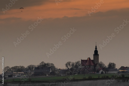 panorama wsi Chrząszczyce w województwie opolskim