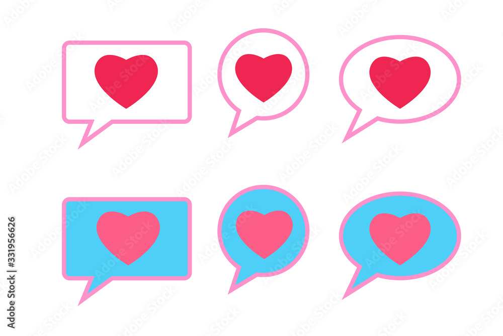 heart icon set, vector design heart icon set, vector design