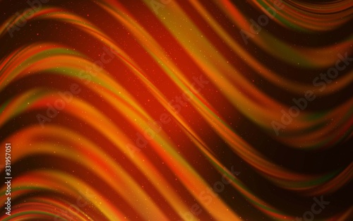 Dark Orange vector texture with milky way stars. Modern abstract illustration with Big Dipper stars. Best design for your ad, poster, banner.