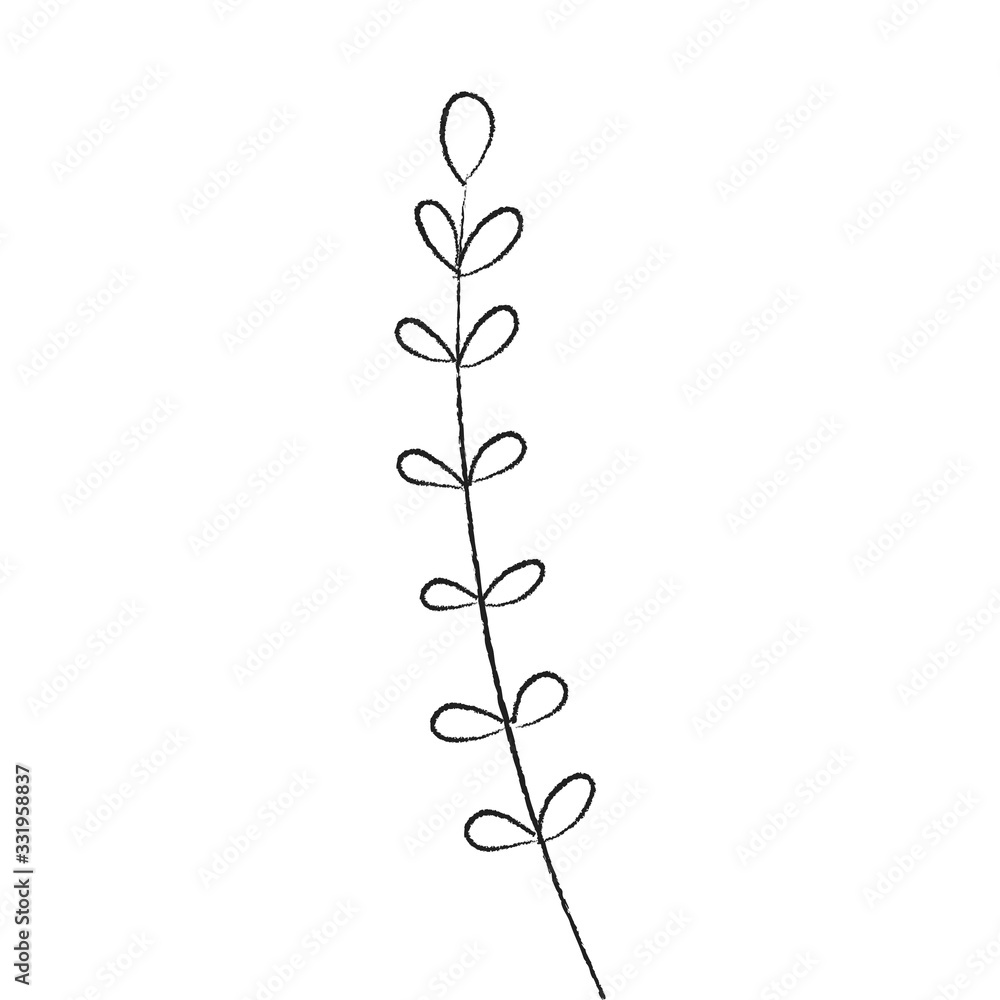 Spring flower. Hand drawn doodle element. - vector Spring flower. Hand drawn doodle element. - vector
