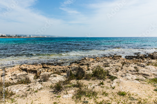 view from the beaches of Ayia Napa  Cyprus