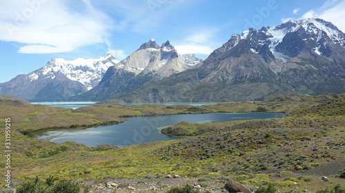  Cerro Paine Grande, Cuernos del Paine y Monte Almirante Nieto, Mirador Nordernskjöld, Parque Nacional de las Torres del Paine, Patagonia, Chile