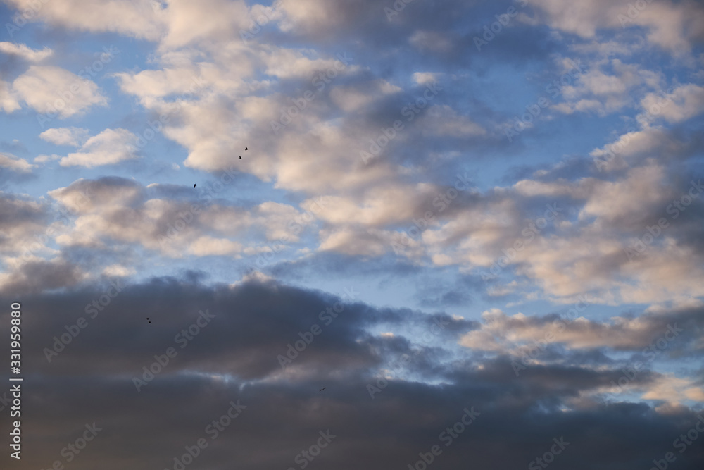 Sky background on sunset. Nature abstract composition Sky background on sunset. Nature abstract composition