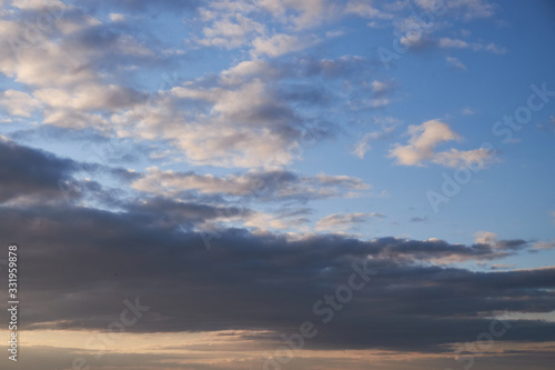 Sky background on sunset. Nature abstract composition © Mikhail