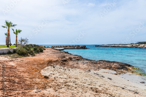 view from the beaches of Ayia Napa  Cyprus