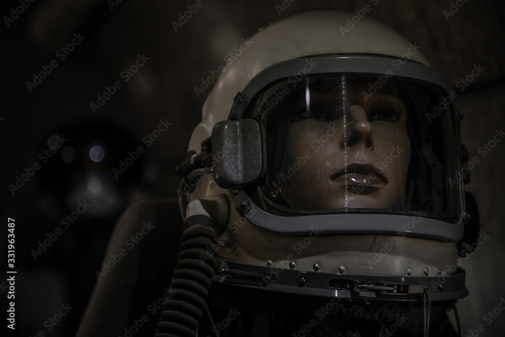 Fototapeta premium astronaut and pilot mannequins