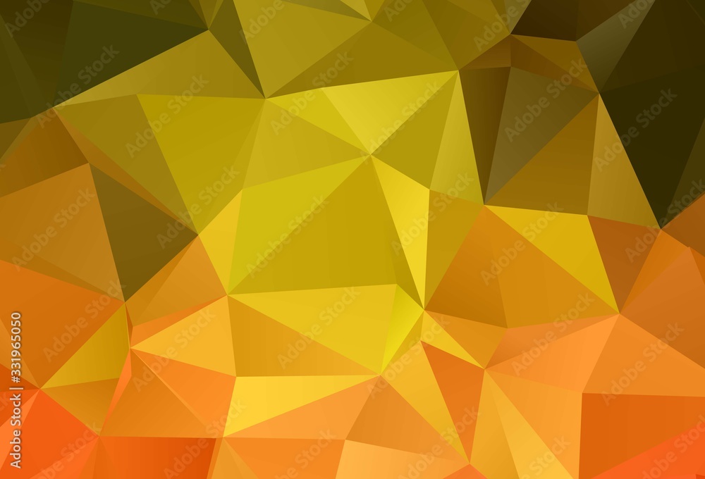 Light Red, Yellow vector abstract polygonal pattern. Light Red, Yellow vector abstract polygonal pattern.