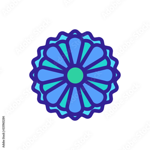 summer chrysanthemum icon vector. summer chrysanthemum sign. color isolated symbol illustration © vectorwin