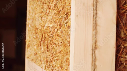 Straw panel frame construction technology.