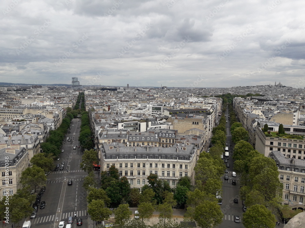 vue aerienne de Paris