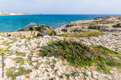 Konstfotografi rocky soil in the area of Ayia Napa, Cyprus