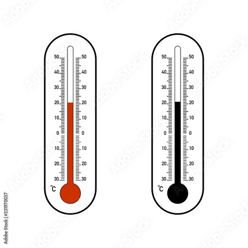 Thermometer Illustration Vector Isolated on White Background