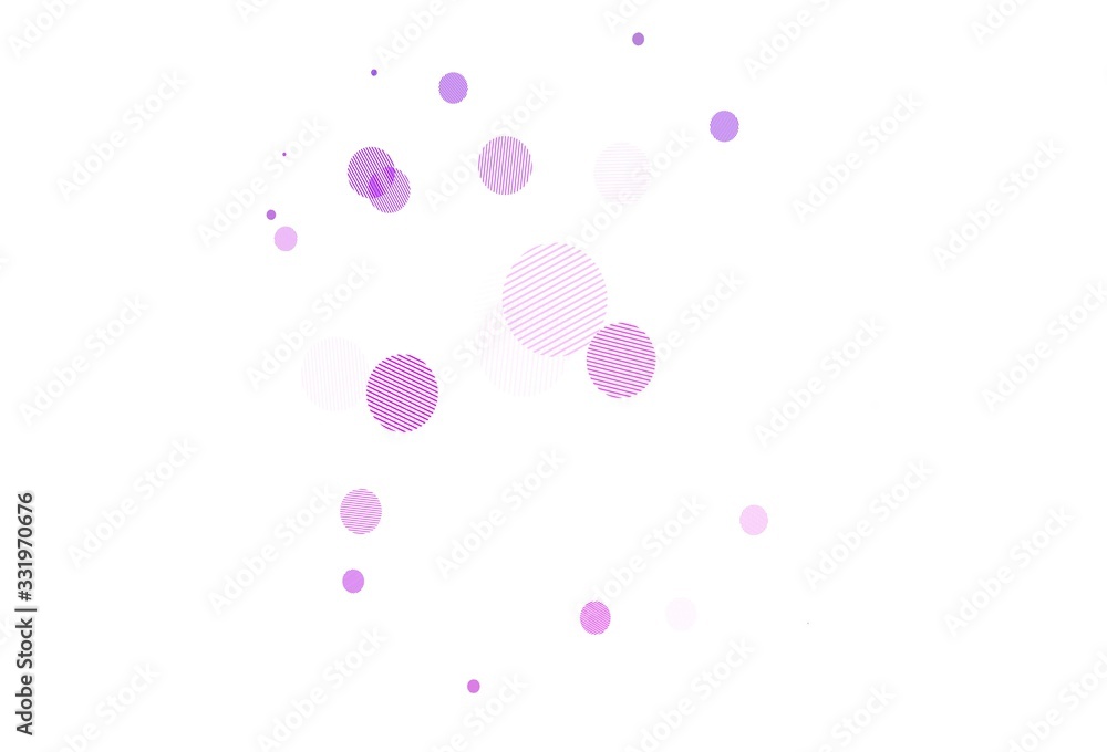 Light Red, Yellow vector background with bubbles.