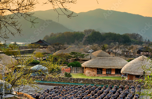 Naganeupseong Folk Village is located in Suncheon, Jeollanam-do, South Korea photo