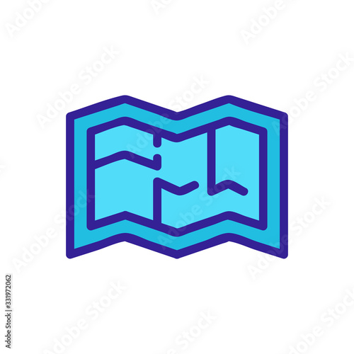 the plan of repair of apartment icon vector. the plan of repair of apartment sign. color isolated symbol illustration