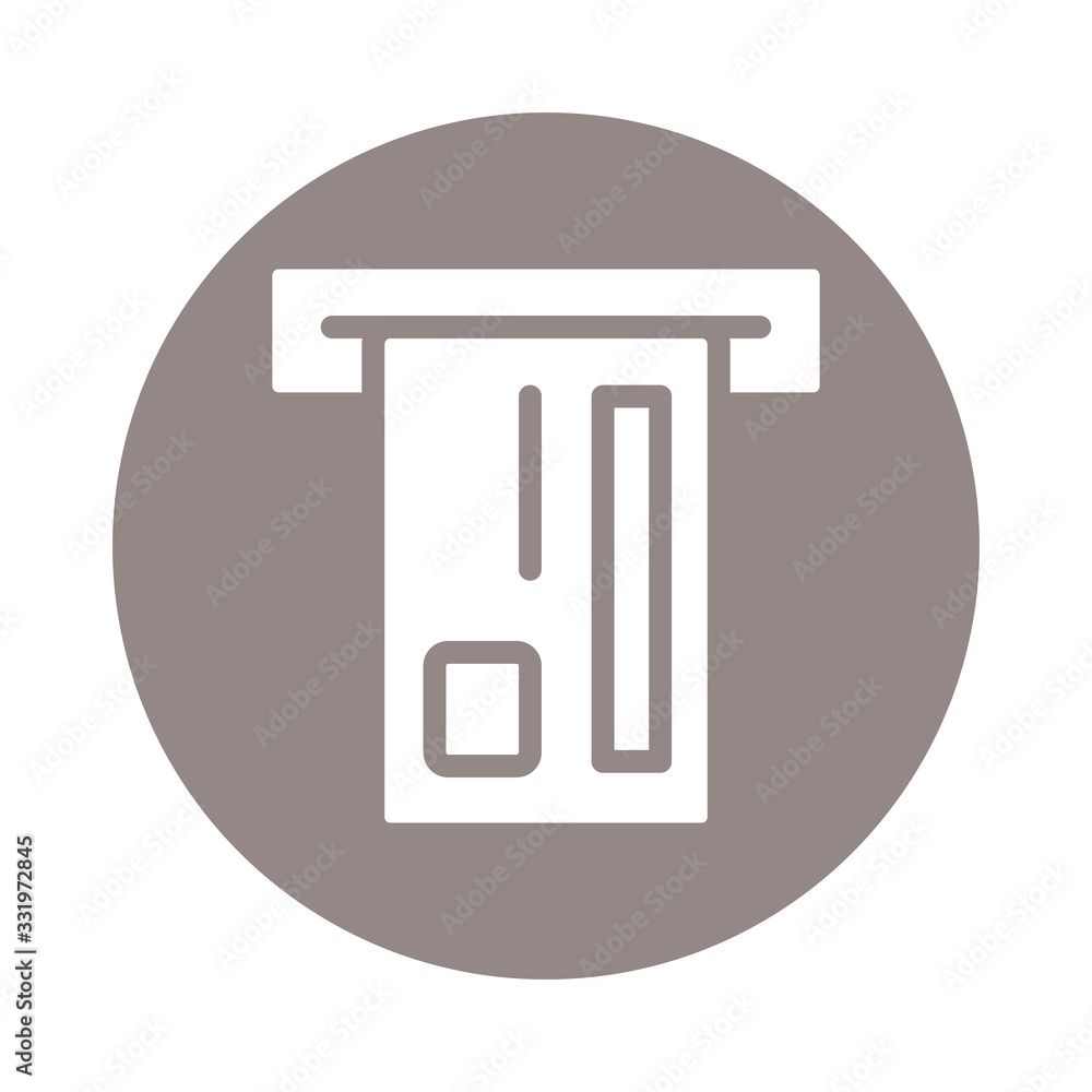 credit card plastic money block style icon credit card plastic money block style icon