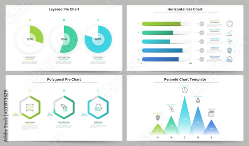 Set of graphs and charts