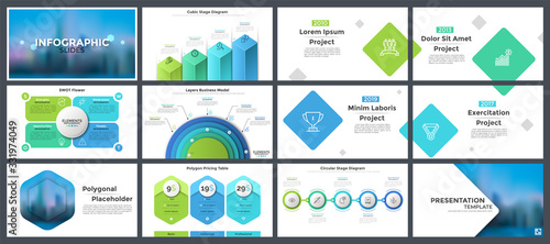 Collection of presentation templates