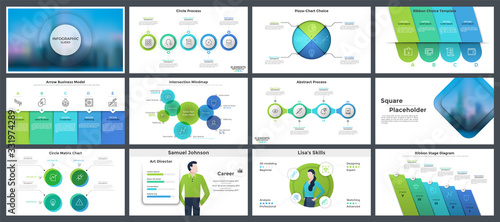 Collection of presentation templates