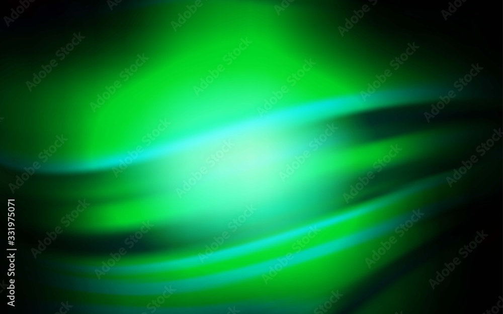 Fototapeta premium Dark Green vector blurred bright pattern. New colored illustration in blur style with gradient. Blurred design for your web site.