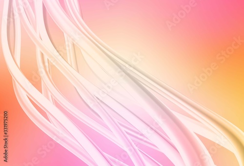 Light Pink, Yellow vector abstract bright texture.