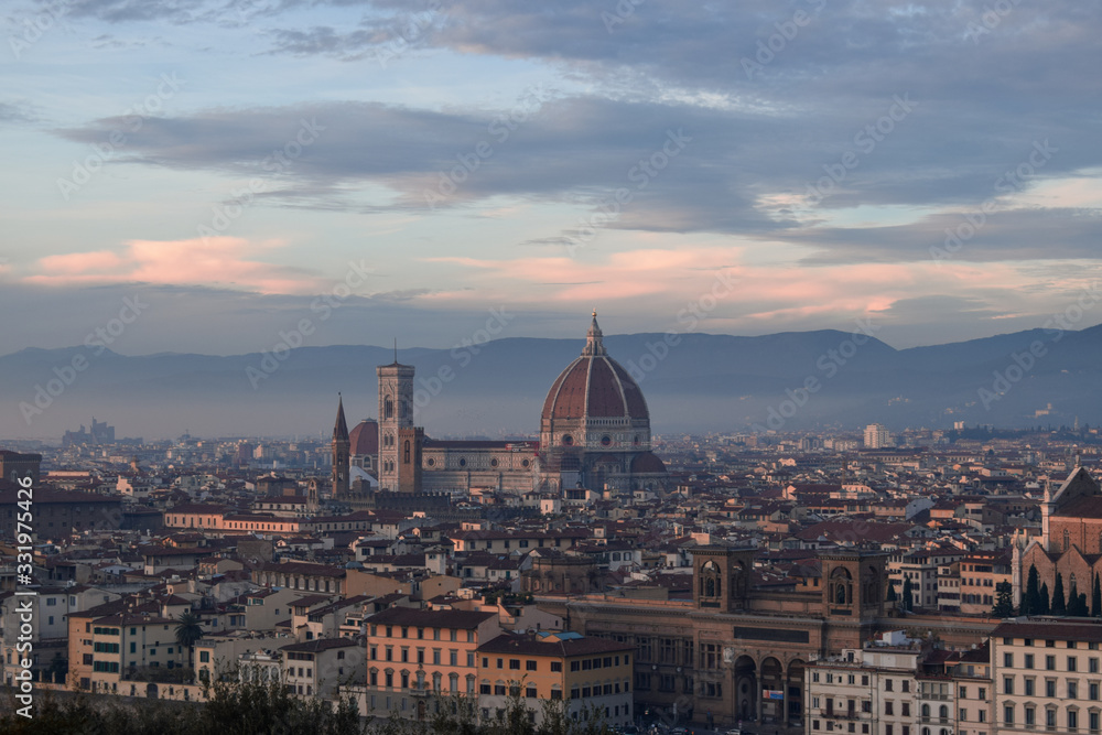 Florence at sunset, Piazzale Michelangelo