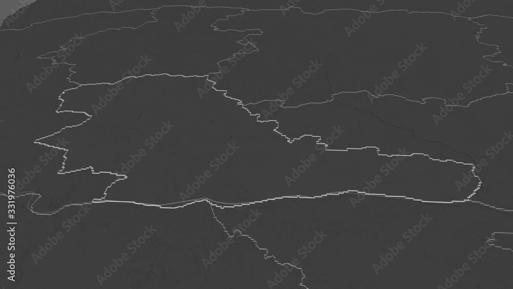 Taurages, county with its capital, zoomed and extruded on the bilevel map of Lithuania in the conformal Stereographic projection. Animation 3D Taurages, county with its capital, zoomed and extruded on the bilevel map of Lithuania in the conformal Stereographic projection. Animation 3D