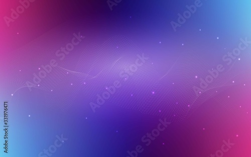 Dark Pink, Blue vector background with dots. Illustration with set of shining colorful abstract circles. The pattern can be used for ads, leaflets of liquid.
