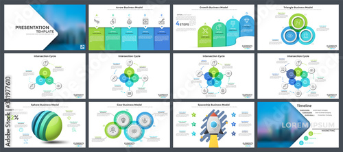 Collection of presentation templates