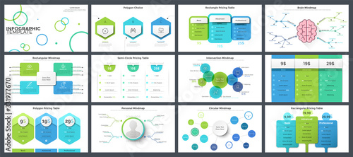 Collection of presentation templates