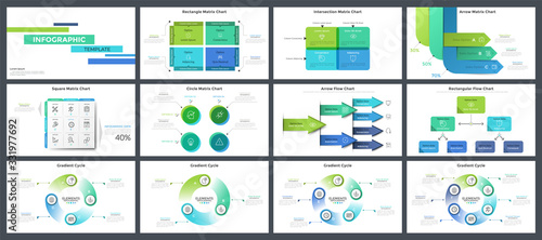 Collection of presentation templates