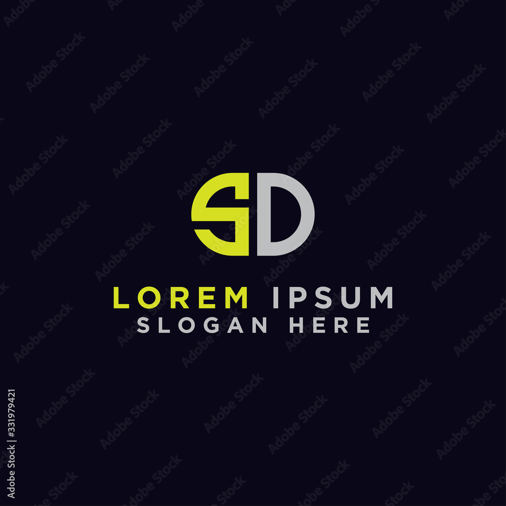 logo design inspiration for companies from the initial letters of the SD logo icon. -Vector logo design inspiration for companies from the initial letters of the SD logo icon. -Vector