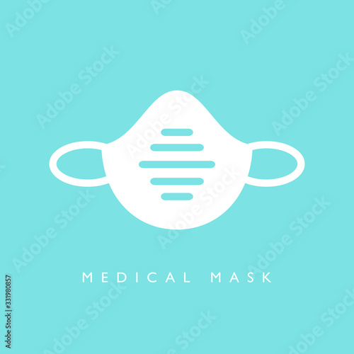 Medical face mask vector icon