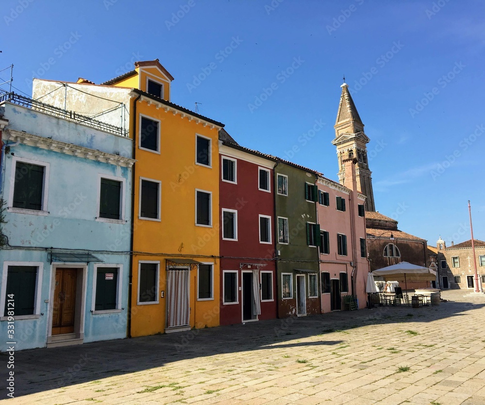 A view of empty streets with no people in Venice, Italy.  Similar to what is now being experienced across Italy with the covid-19 pandemic.