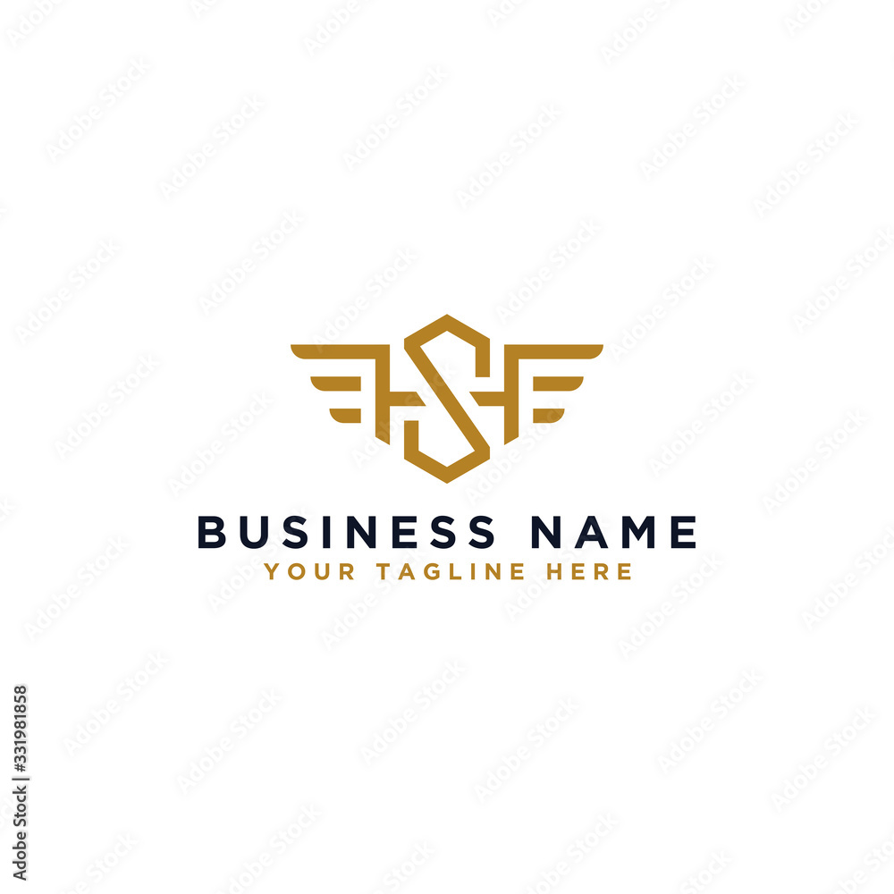 logo design inspiration for companies from the initial letters of the SH logo icon. -Vector logo design inspiration for companies from the initial letters of the SH logo icon. -Vector