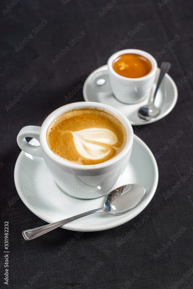 coffee drinks on the table