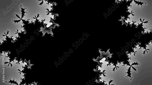 Amazing gray black fractal abstract background,Creative fractal abstract