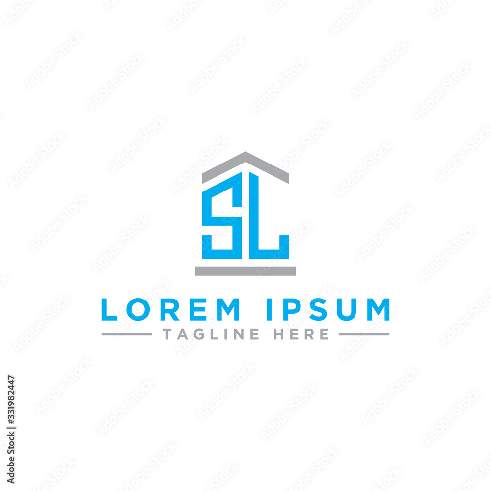 logo design inspiration for companies from the initial letters of the SL logo icon. -Vector logo design inspiration for companies from the initial letters of the SL logo icon. -Vector