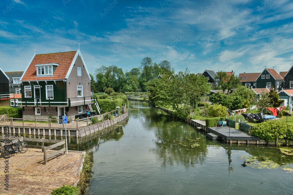 Beautiful and typcial Dutch village near Amsterdam