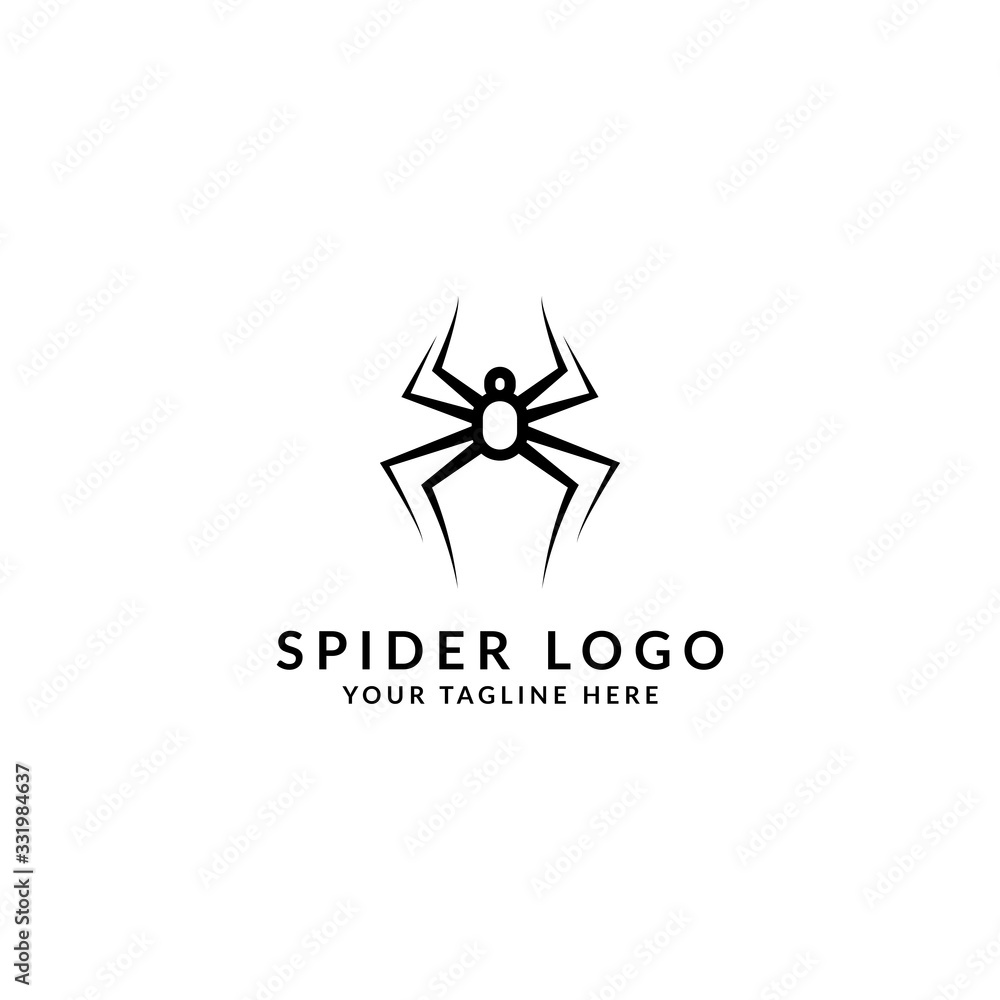 Spider Template logo design - Vector Spider Template logo design - Vector