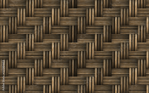 weaved basket wood