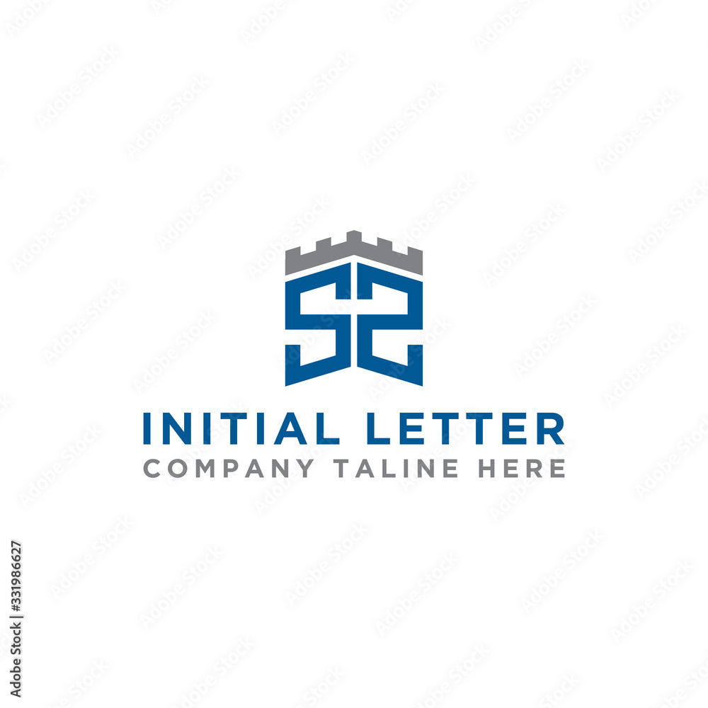 logo design inspiration for companies from the initial letters of the SZ logo icon. -Vector