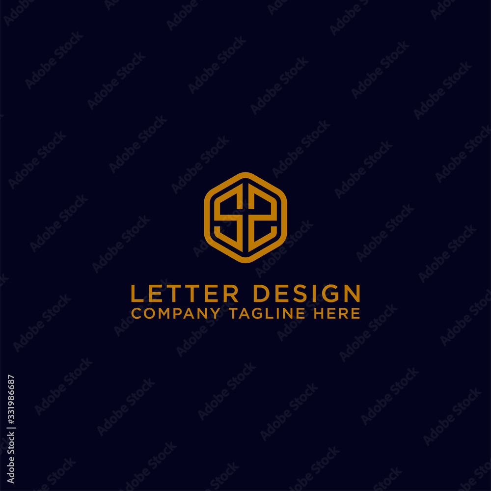 logo design inspiration for companies from the initial letters of the SZ logo icon. -Vector logo design inspiration for companies from the initial letters of the SZ logo icon. -Vector