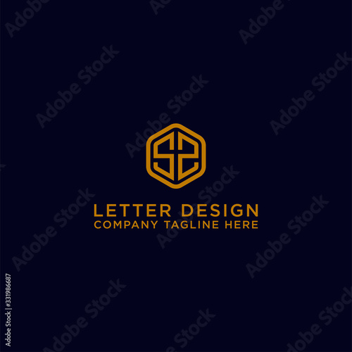 logo design inspiration for companies from the initial letters of the SZ logo icon. -Vector