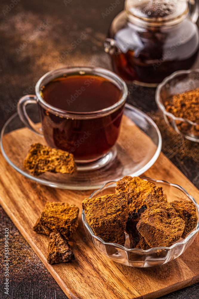 Chaga tea - a strong antioxidant, boosts immune system Chaga tea - a strong antioxidant, boosts immune system