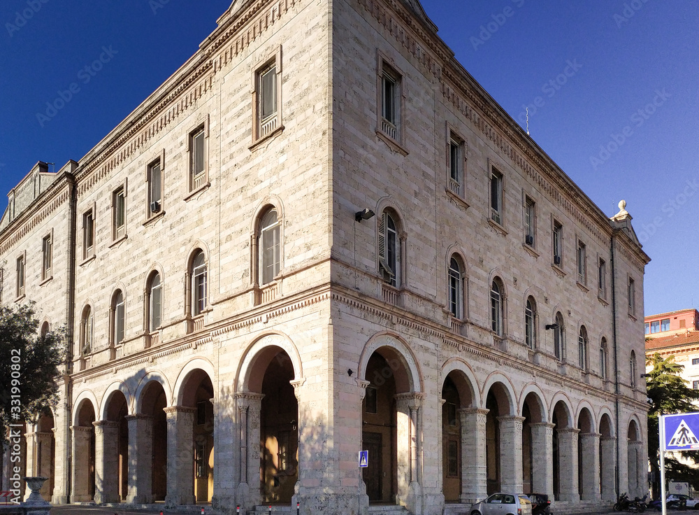 ancient palace in Perugia, Umbria, Italy