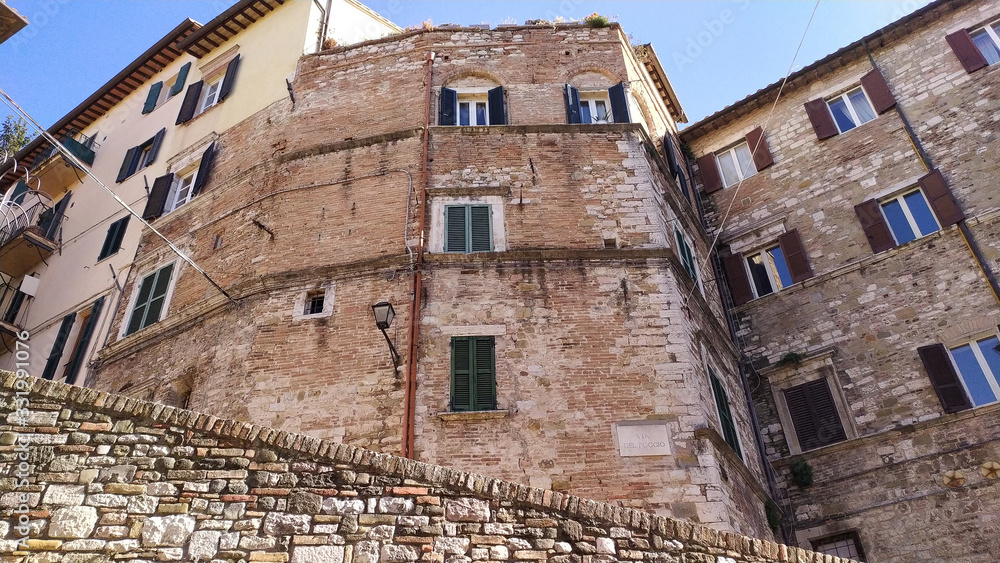 medieval streets of Perugia historical center medieval streets of Perugia historical center