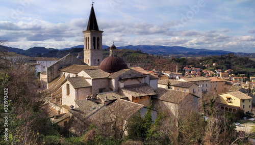 the beautiful spoleto cathedral, umbria, Italy