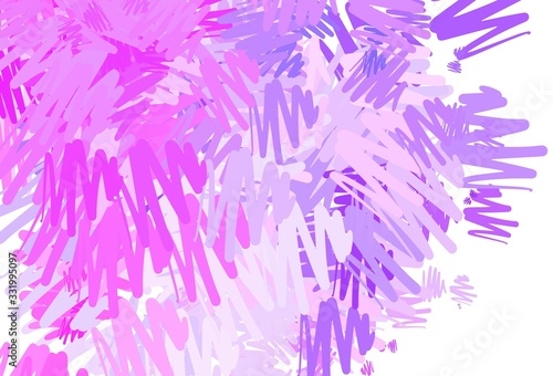 Light Purple, Pink vector background with stright stripes.